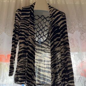 Striped Tribal Brand Cardigan Size Large
